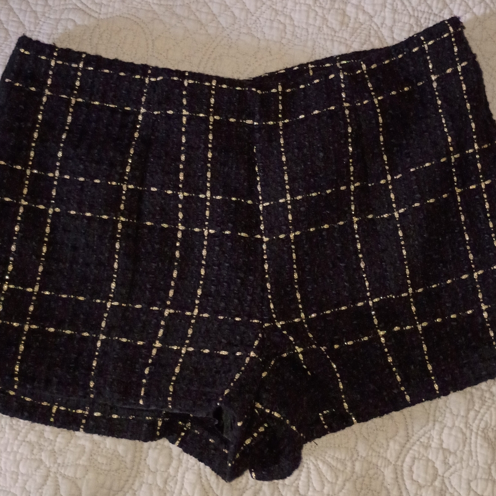 Forever 21 Black and White High Waist Shorts
